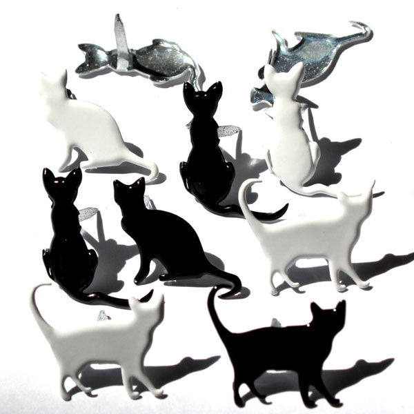 EyeLet OutLet - Silhouette Cat Brads