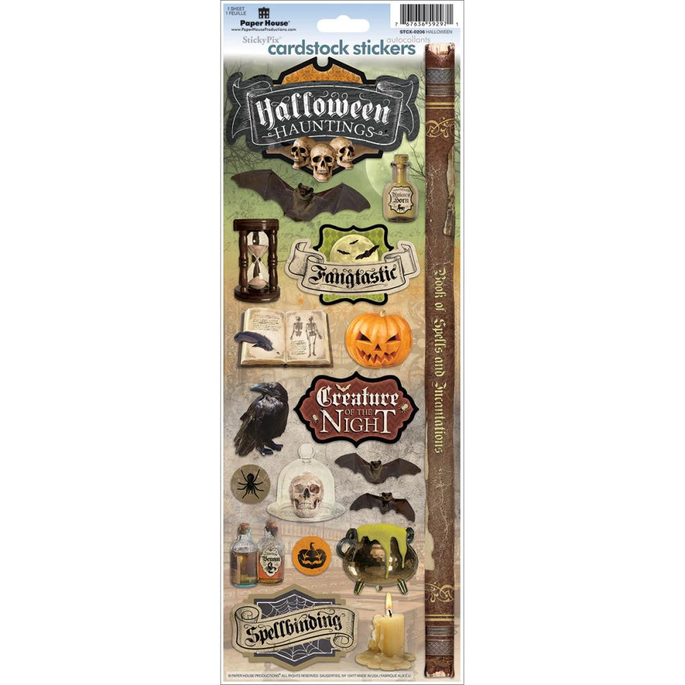 Paper House Cardstock Stickers - Halloween