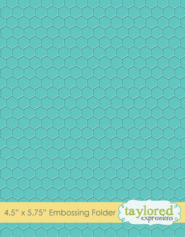 Taylored Expressions Embossing Folder - Honeycomb
