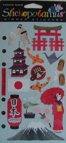 Stickopotamus Binder Stickers - Japan