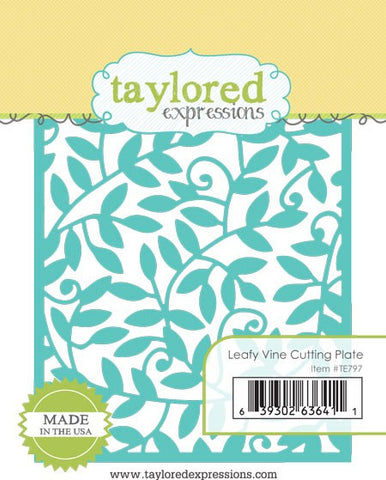 Taylored Expressions Embossing Folder - Leafy Vine