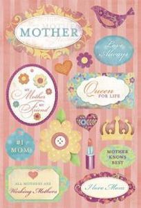 Karen Foster Cardstock Stickers - #1 Mother