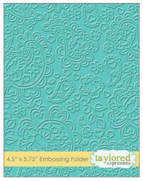 Taylored Expressions Embossing Folder - Paisley