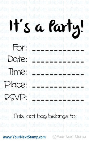 Your Next Stamp Stamps - Kids Party Invite