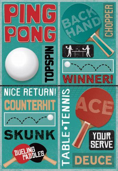 Karen Foster Cardstock Stickers - Ping Pong