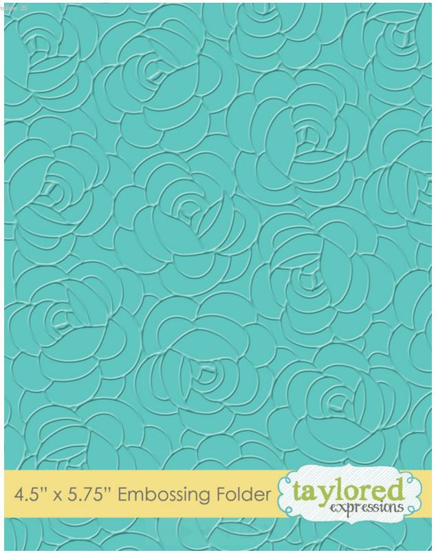 Taylored Expressions Embossing Folder - Rosy Posey