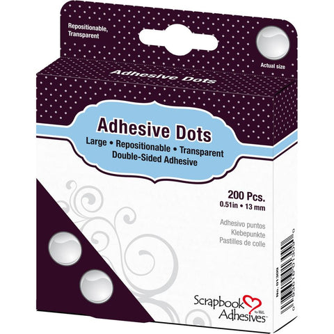 Scrapbook Adhesives Large Repositional Dots 200/Pkg