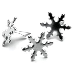 Creative Expression Brads - Silver Snowflakes
