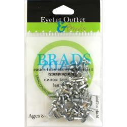 EyeLet OutLet - Shinny Silver 4mm Brads