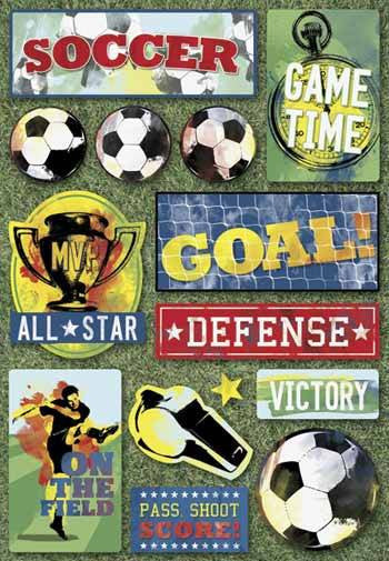 Karen Foster Cardstock Stickers - Soccer All-Star