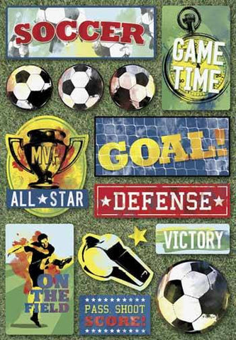 Karen Foster Cardstock Stickers - Soccer All-Star