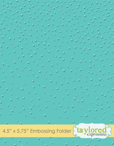 Taylored Expressions Embossing Folder - Sprinkles