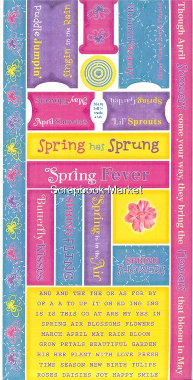BoBunny Cardstock Stickers - Spring Fever