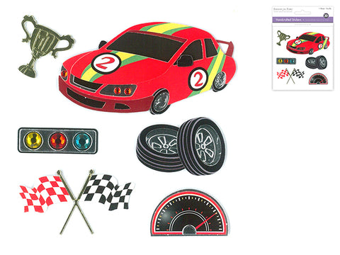 Forever In Time Dimensional Stickers - Stock Car Racing
