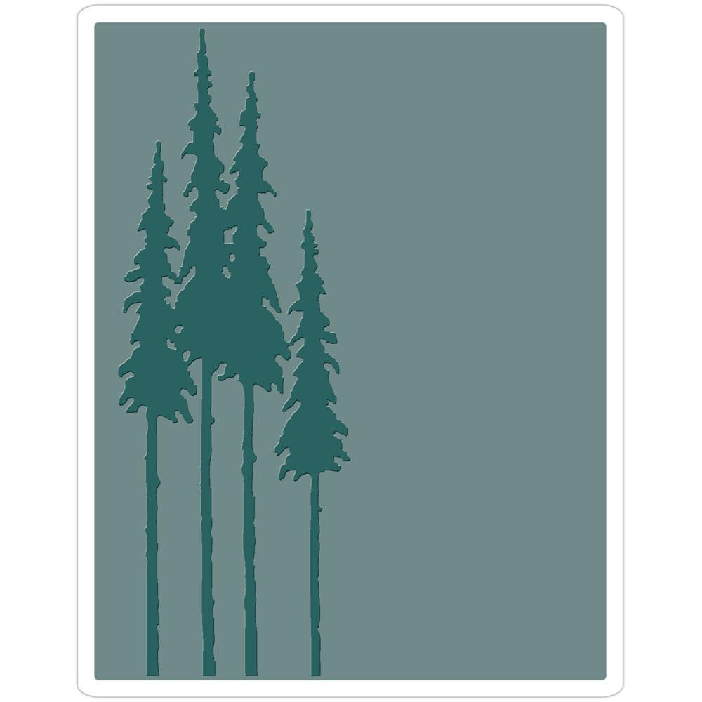 Sizzix Embossing Folders - [Tim Holtz] - Tall Pines