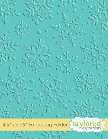 Taylored Expressions Embossing Folder - Winter Flurry
