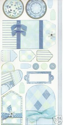 Bo Bunny Cardstock Stickers - [Collection] - Winter Chill Tag